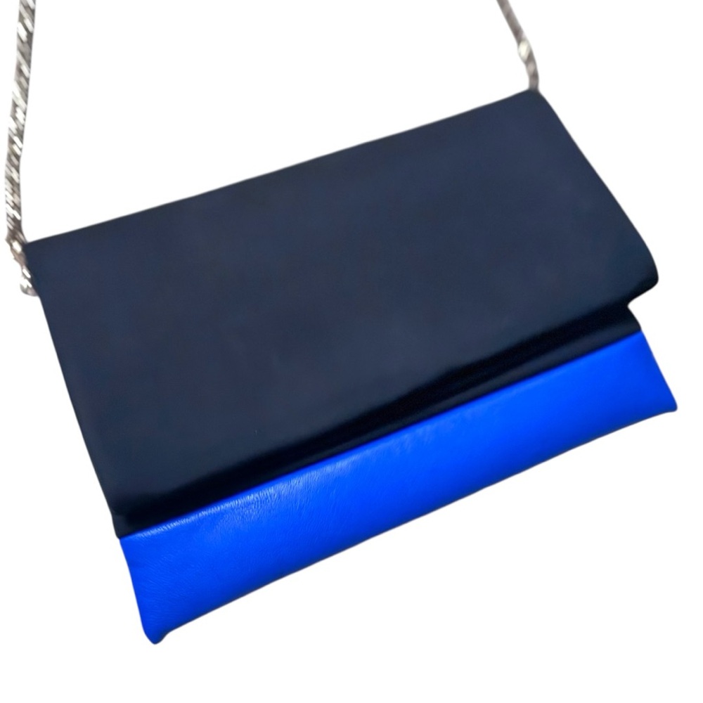 Street Level Black and Blue Clutch & Crossbody bag